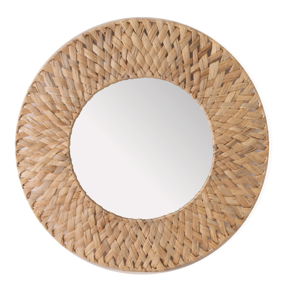 Coastal Tones Collection Raffia Mirror - LARGE ROUND